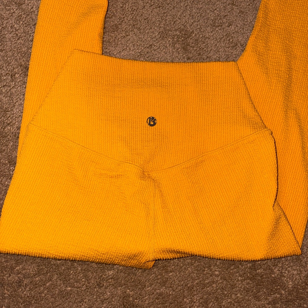 BuffBunny Yellow Textured Leggings
